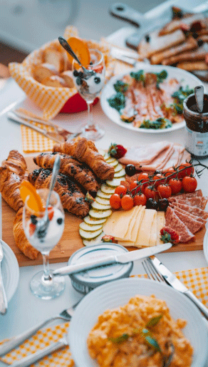 yacht breakfast ideas