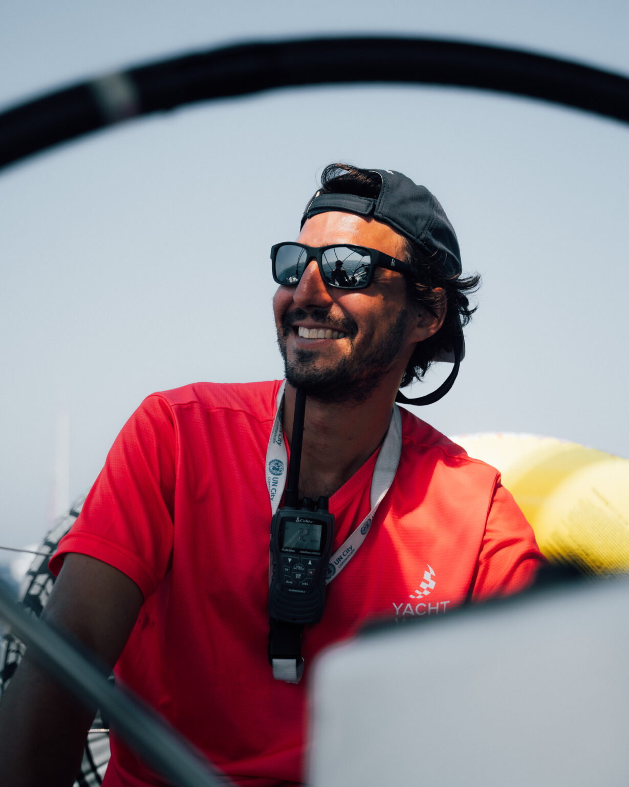 Licensed sailing skipper operating a charter yacht