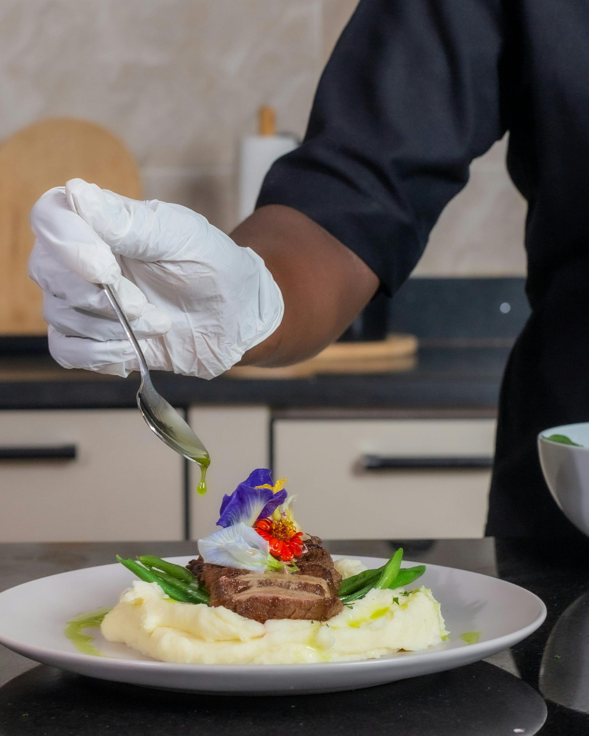 private chef preparing a meal