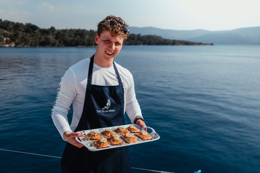 yacht host working for a yacht week